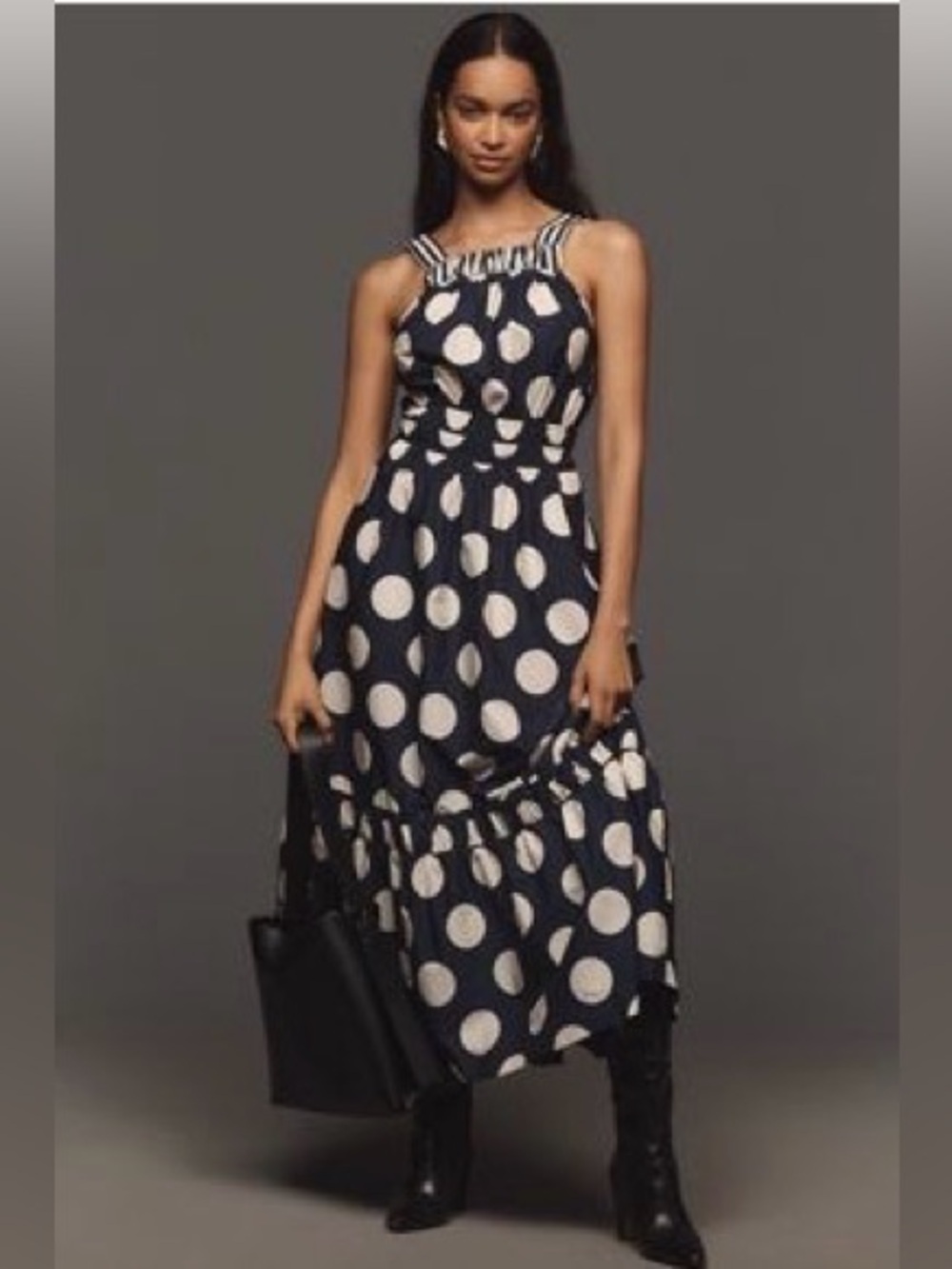 Somerset Poplin Halter Maxi Dress